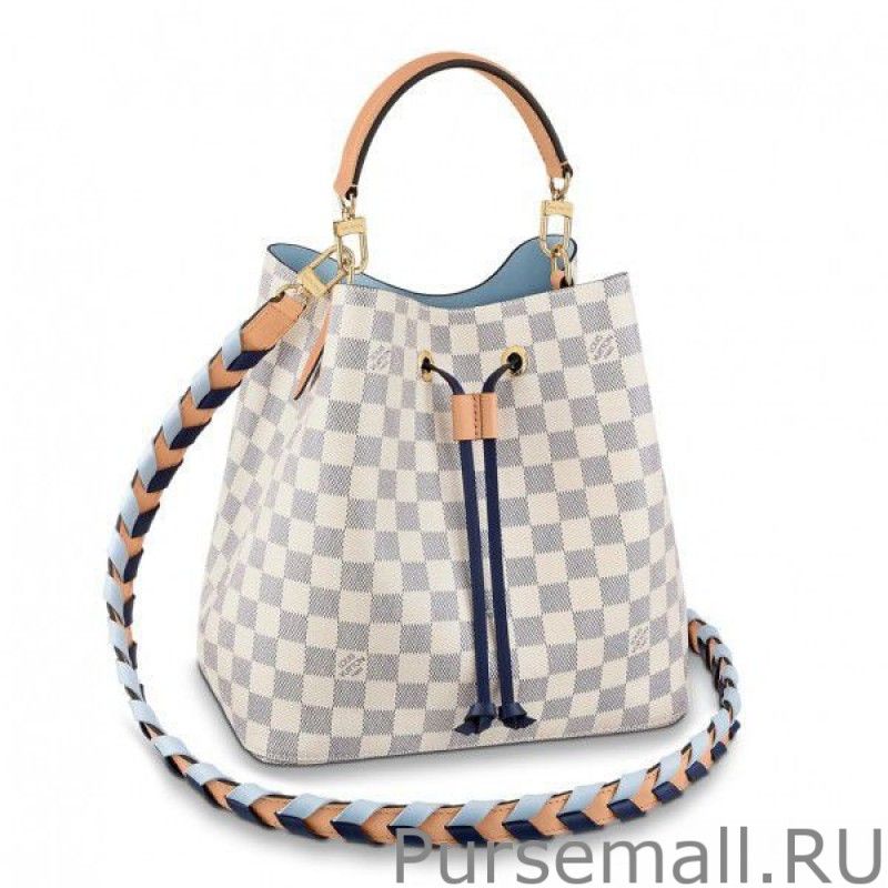 Damier Azur NeoNoe MM With Braided Strap N50042
