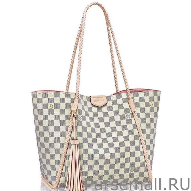 Propriano Tote Damier Azur N44027 White