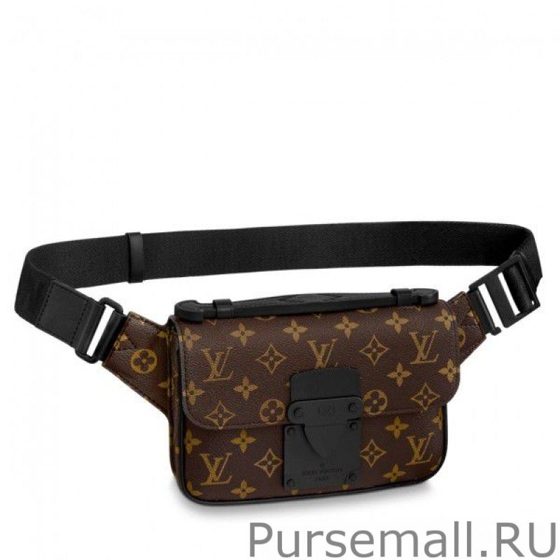 S Lock Sling Bag Monogram Macassar M45807