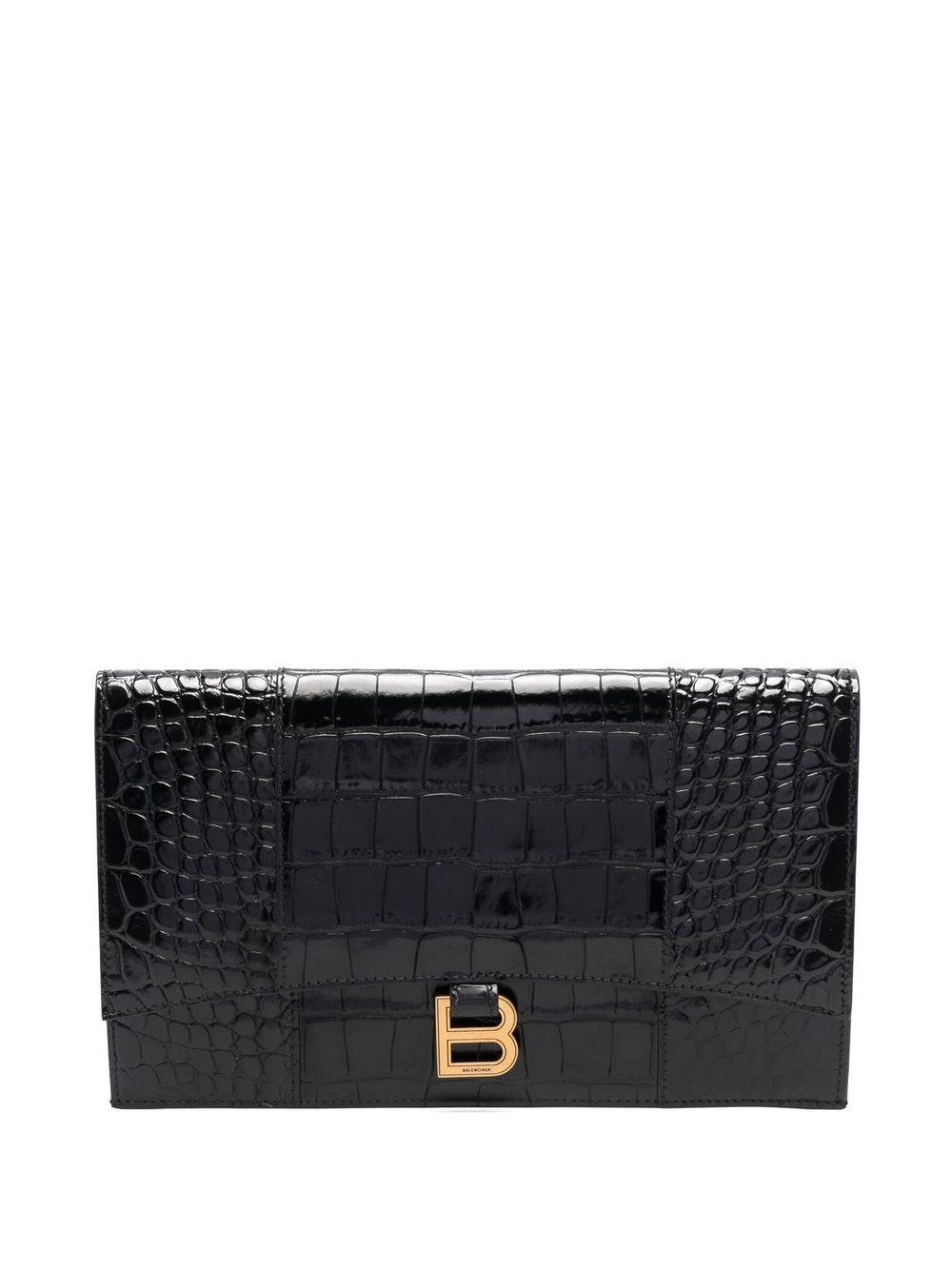 Ba*len*cia*ga hourglass flat clutch bag
