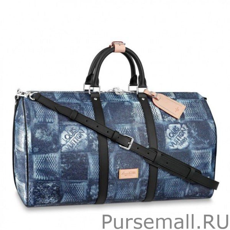 Keepall Bandouliere 50 Damier Salt N50059