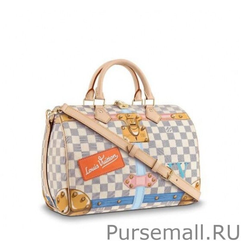 Speedy 30 Damier Azur Canvas N41063