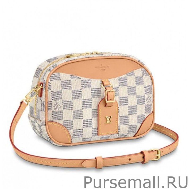 Mini Deauville Bag Damier Azur N50048