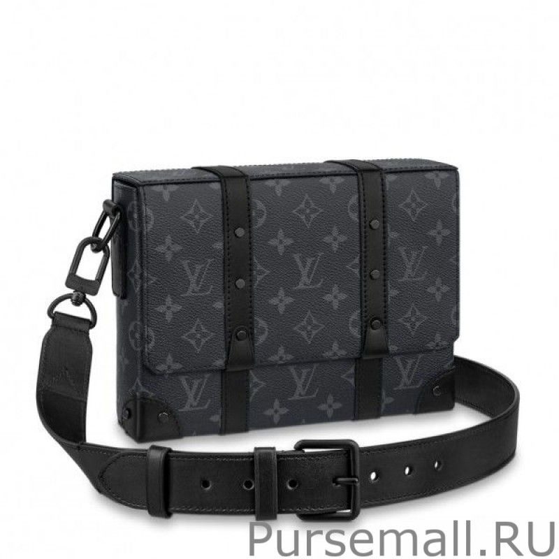 Trunk Messenger Bag Monogram Eclipse M45727
