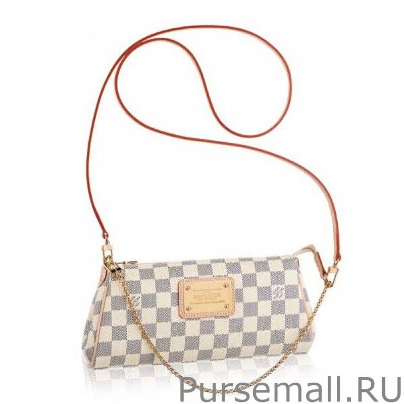 Eva Clutch Damier Azur Canvas N55214