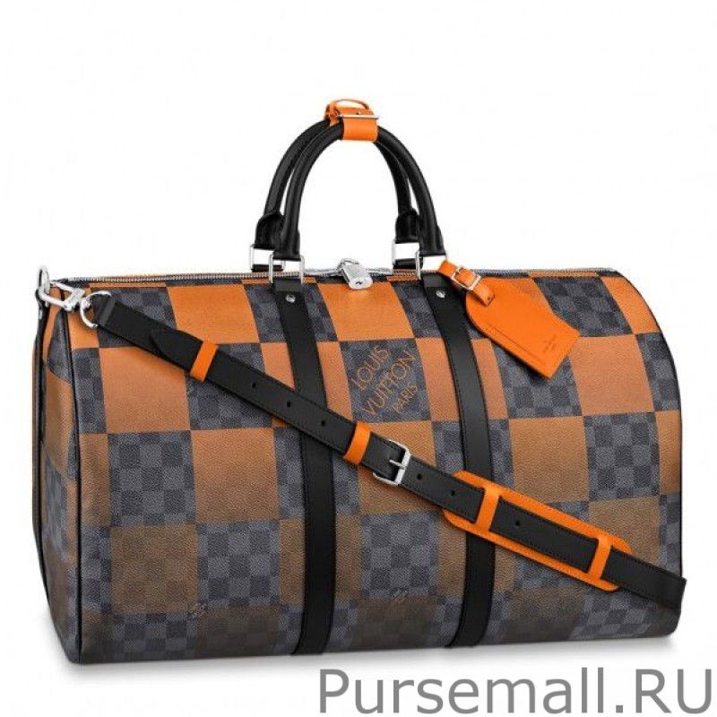 Keepall Bandouliere 50 Damier Graphite Giant N40420