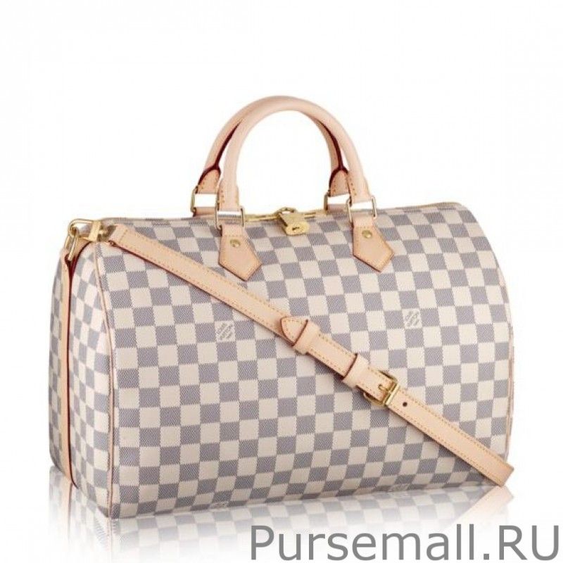 Speedy Bandoulière 35 Damier Azur N41372