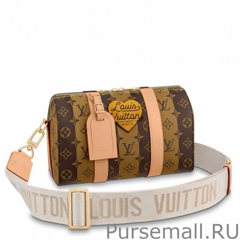 City Keepall Bag Monogram Stripes M45963