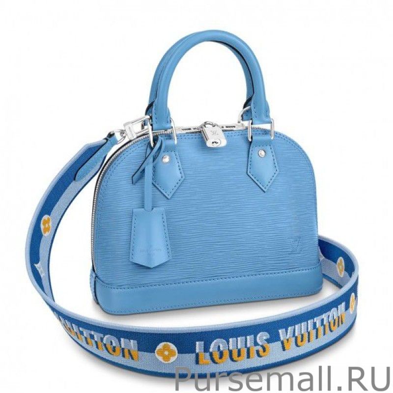 Epi Alma BB Bag With Jacquard Strap M57426