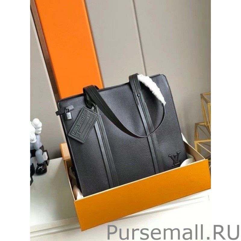 All Black Aerogram Tote Bag M57308