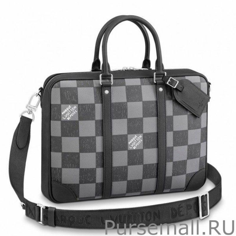 Studio Briefcase Damier Graphite Canvas N50072