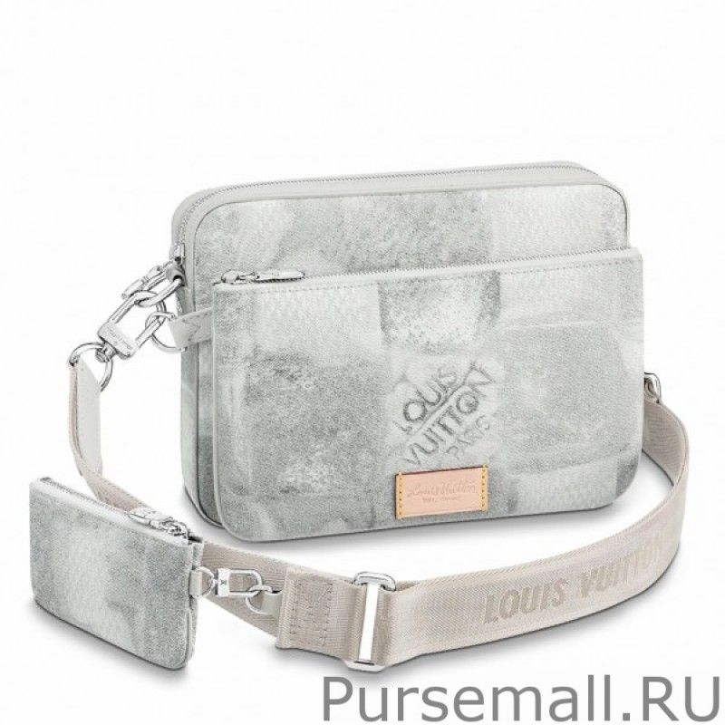 Trio Messenger Bag Damier Salt N50068