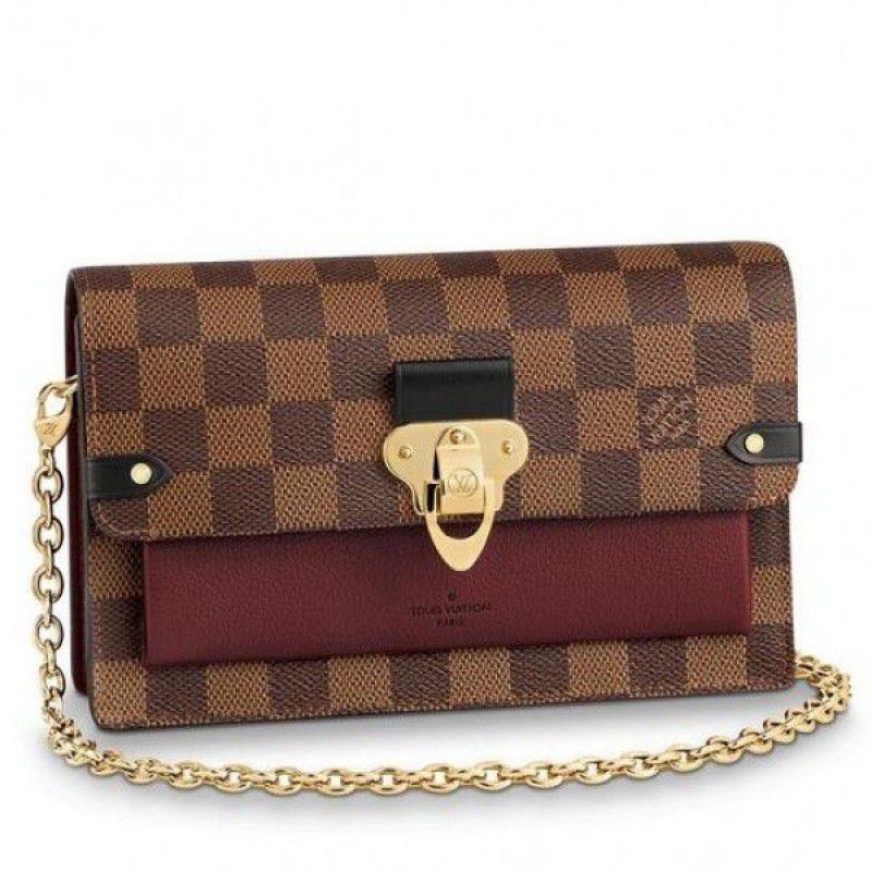 Vavin Chain Wallet Damier Ebene N60222