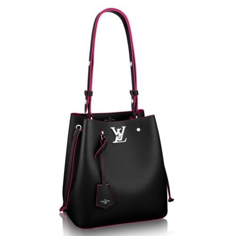 Black Lockme Bucket Bag M54677