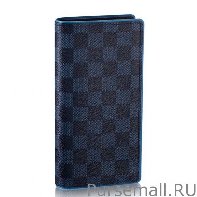 Brazza Wallet Damier Cobalt N63243