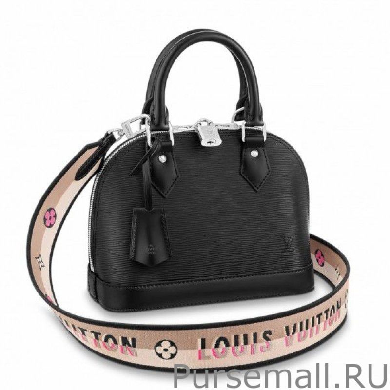 Epi Alma BB Bag With Jacquard Strap M59217