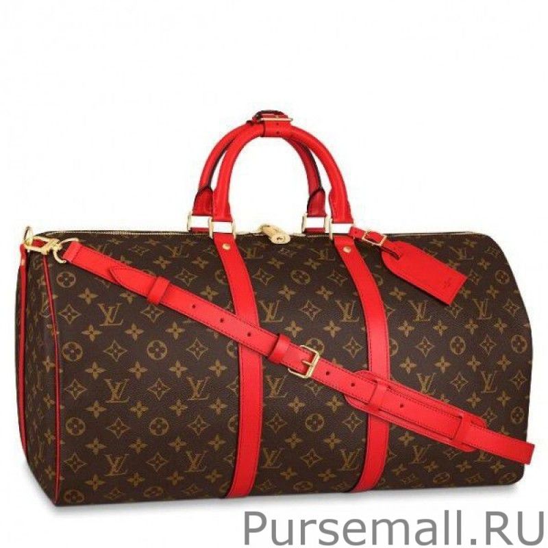 Keepall Bandouliere 50 Monogram Red M44740