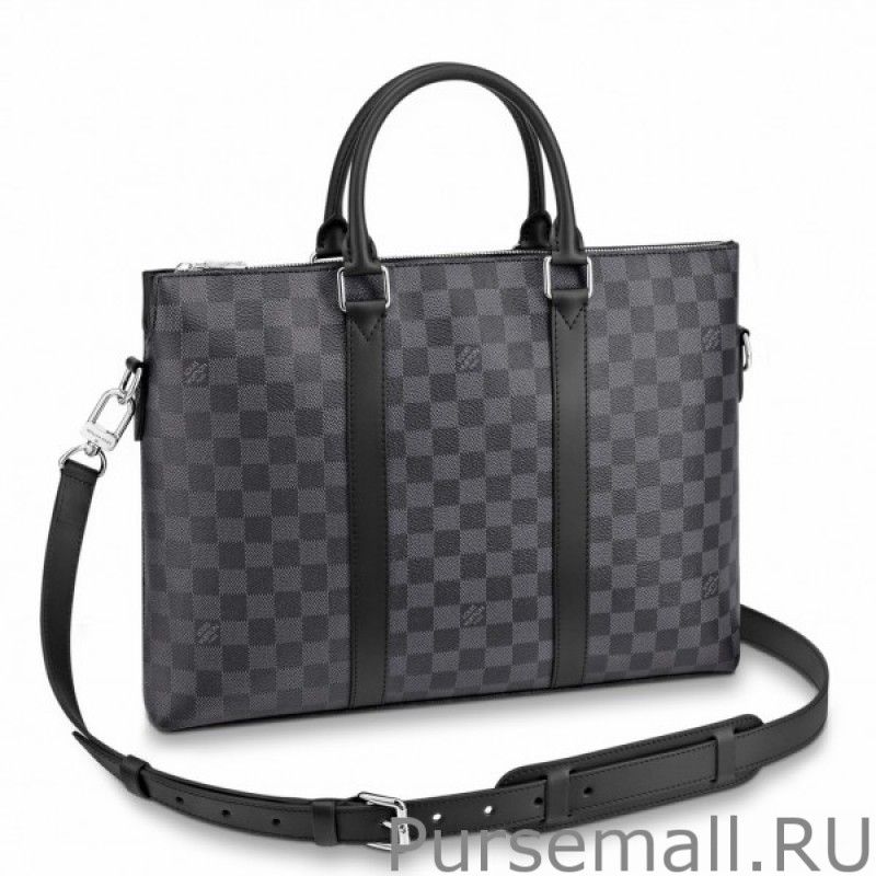 Anton Briefcase Damier Graphite N40024