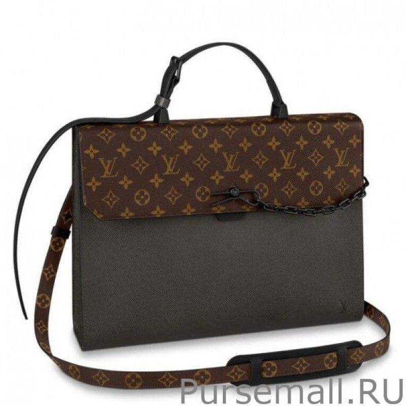 Robusto Briefcase Taiga Leather M30591