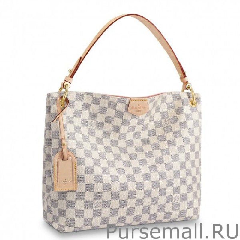 Graceful PM Bag Damier Azur N42249