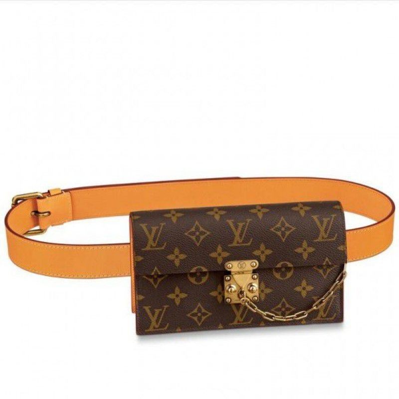 S Lock Belt Pouch PM Bag Monogram Canvas M44667