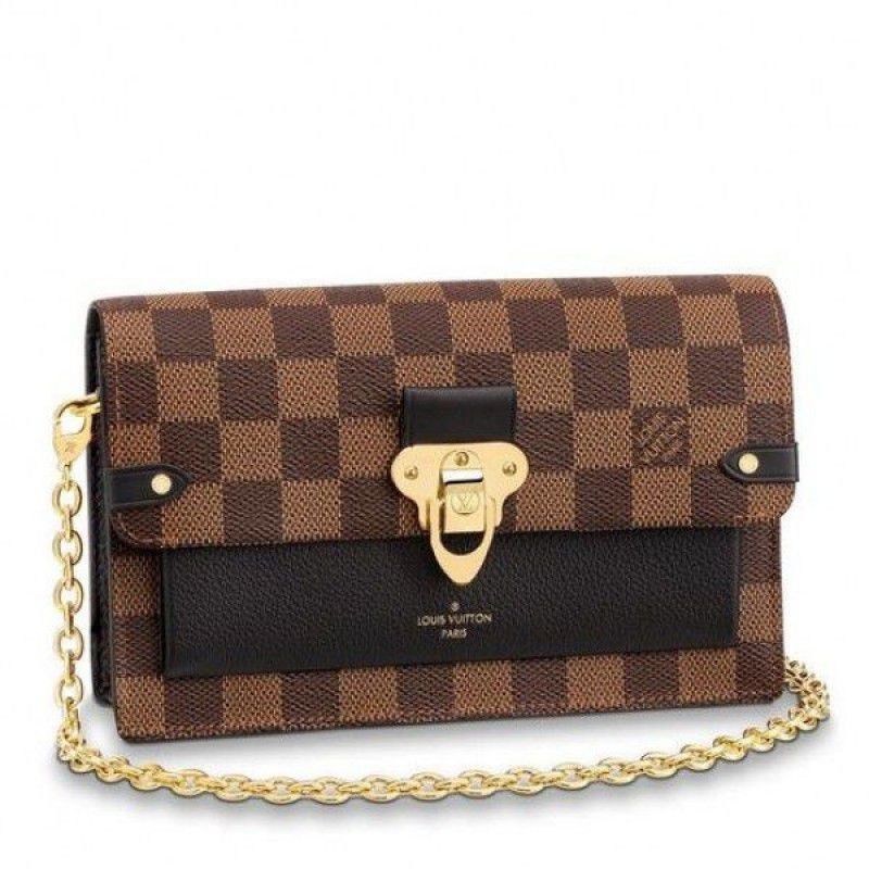 Vavin Chain Wallet Damier Ebene N60221