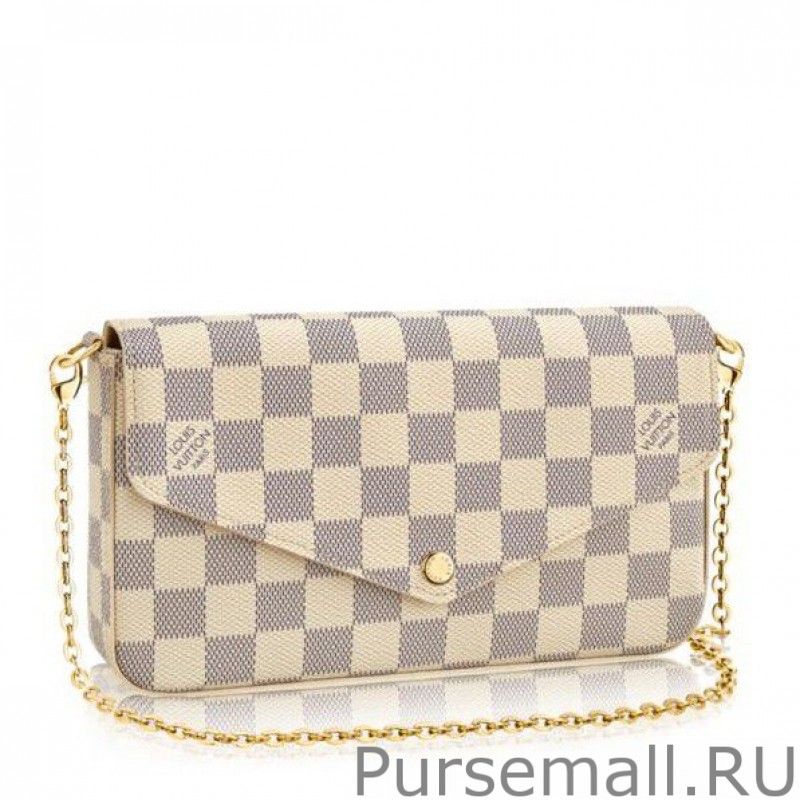 Pochette Felicie Damier Azur Canvas N63106