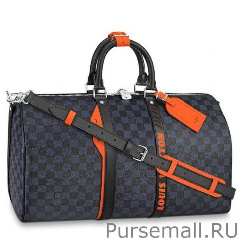 Keepall Bandouliere 45 Damier Cobalt Race N40166