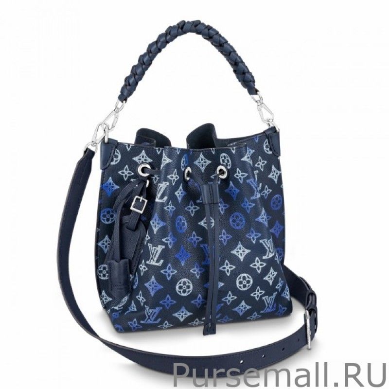 Muria Bag In Blue Mahina Leather M59554