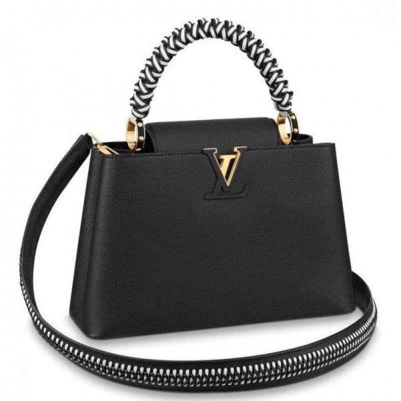 Capucines PM Bag With Braided Handle M55083 Black
