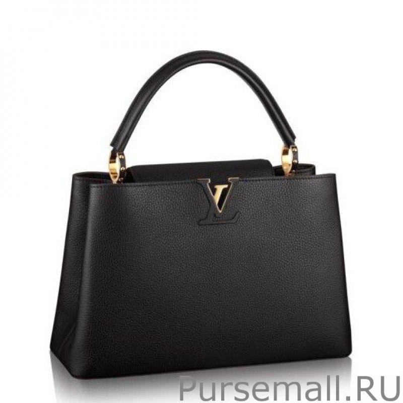 Noir Capucines MM M48864