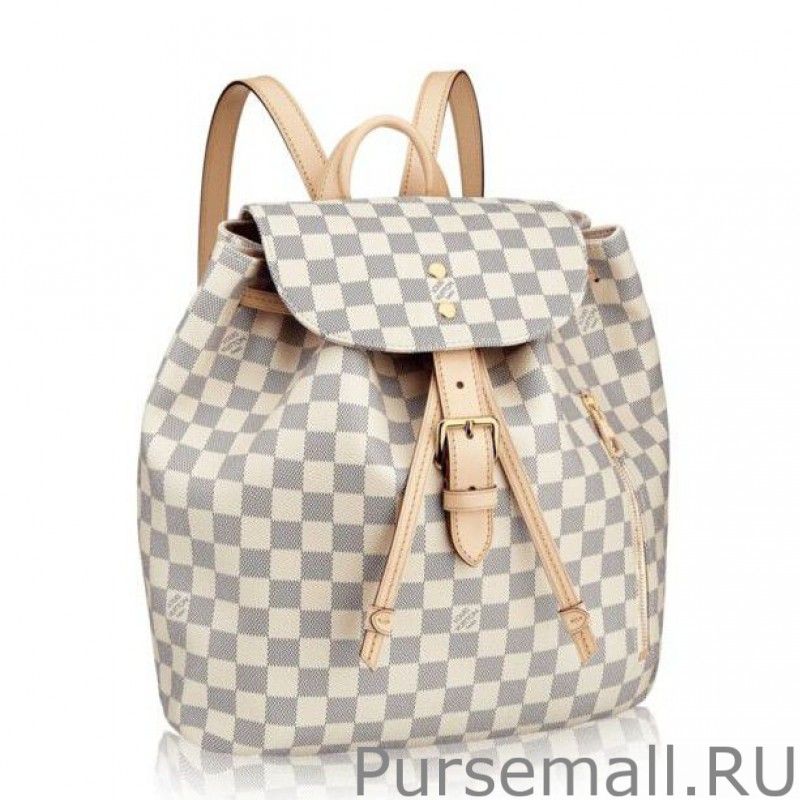 Sperone Backpack Bag Damier Azur Canvas N41578