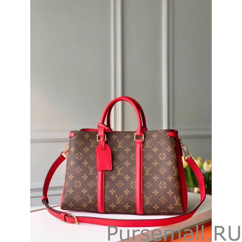 Soufflot MM Monogram Canvas M44817 Red