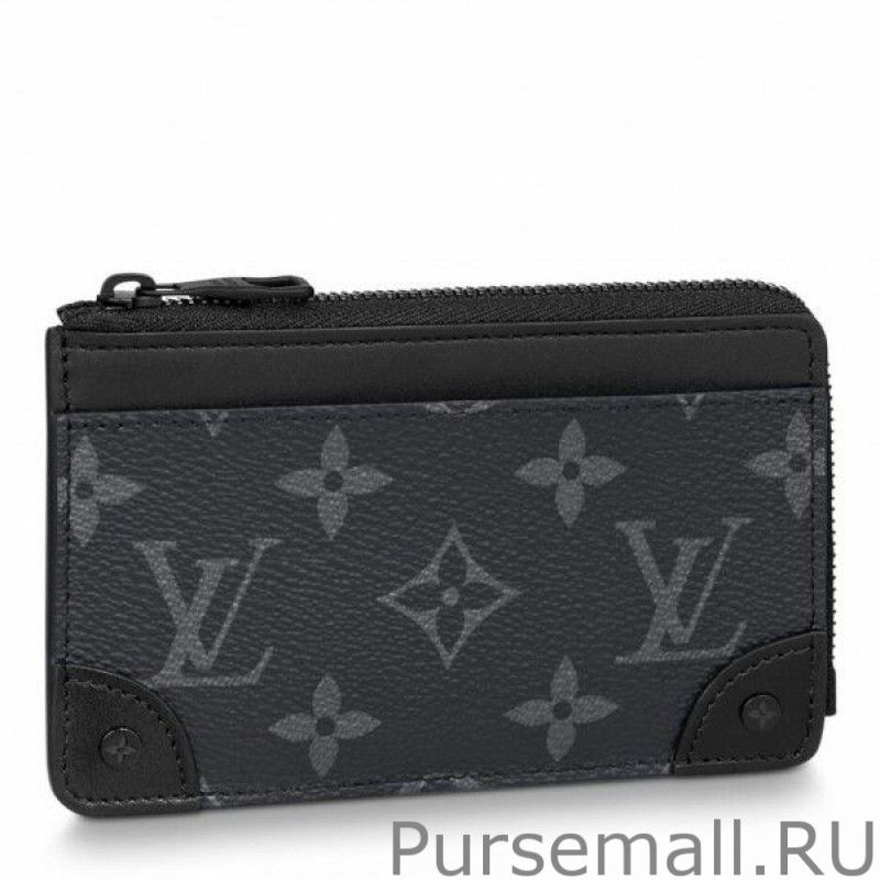 Multi Card Holder Trunk Monogram Eclipse M80556