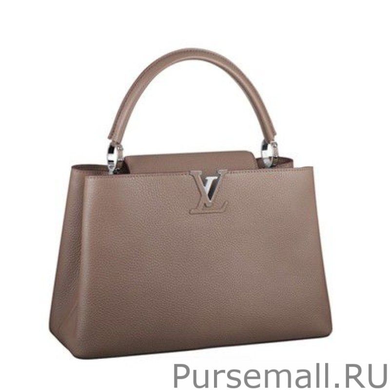 Taupe Capucines MM M94410