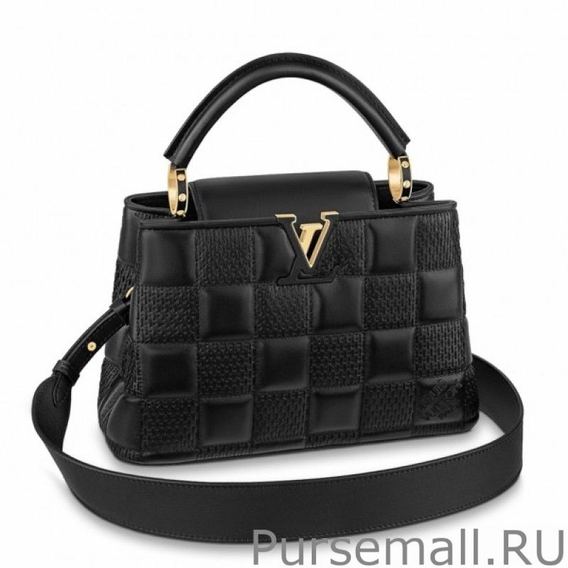 Capucines BB Bag In Black Damier Lambskin M59225