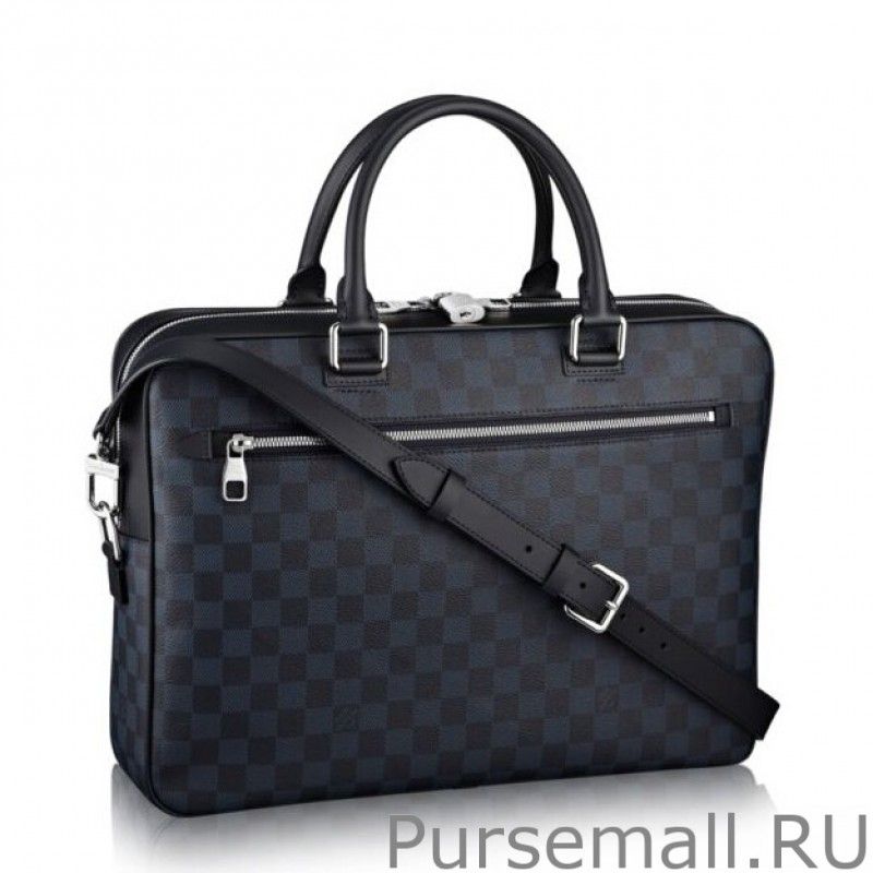 Porte Document Business Damier Cobalt N41347