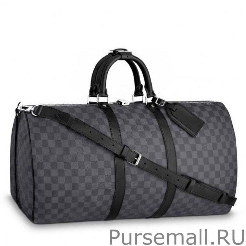 Keepall Bandoulière 55 Damier Graphite N41413