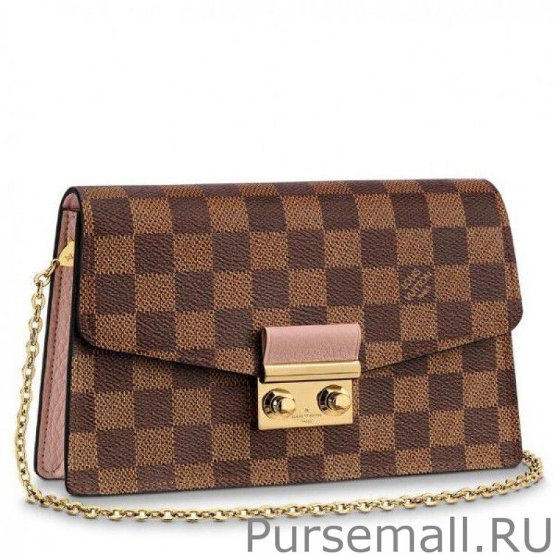 Croisette Chain Wallet Damier Ebene N60287