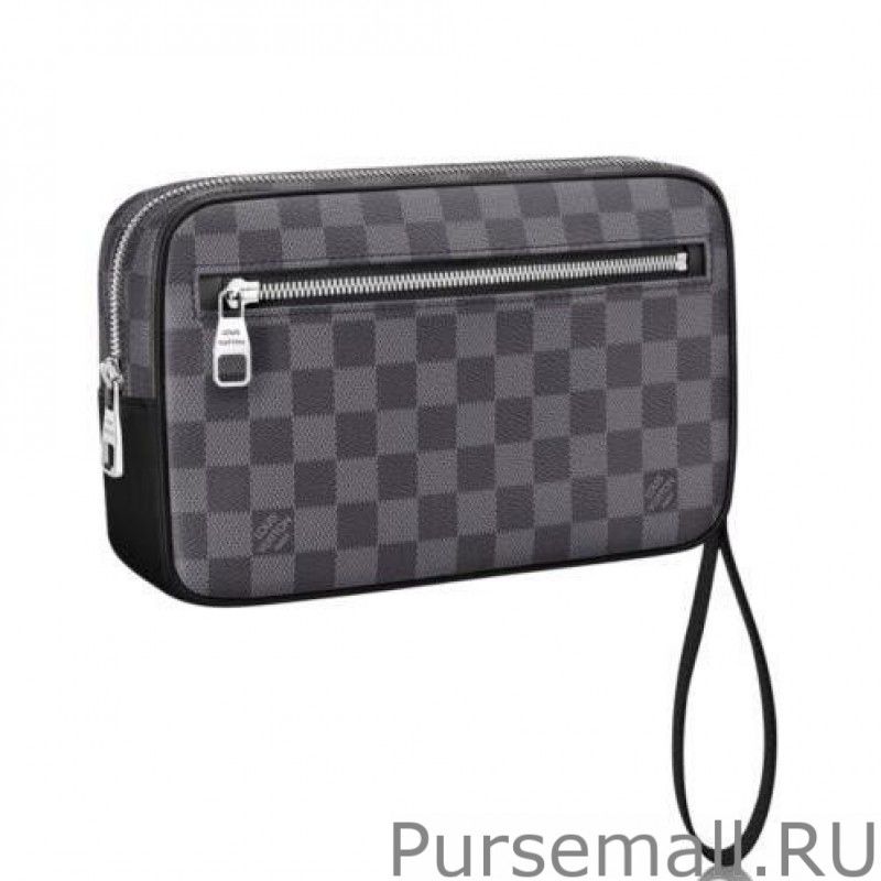 Kasai Clutch Damier Graphite N41664