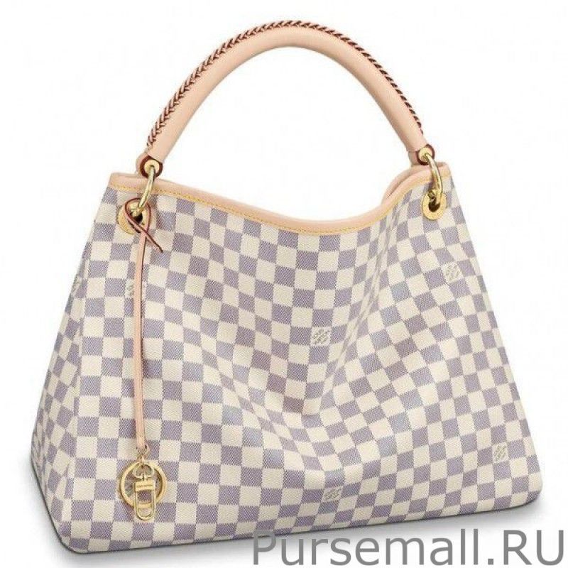 Artsy MM Bag Damier Azur N40253