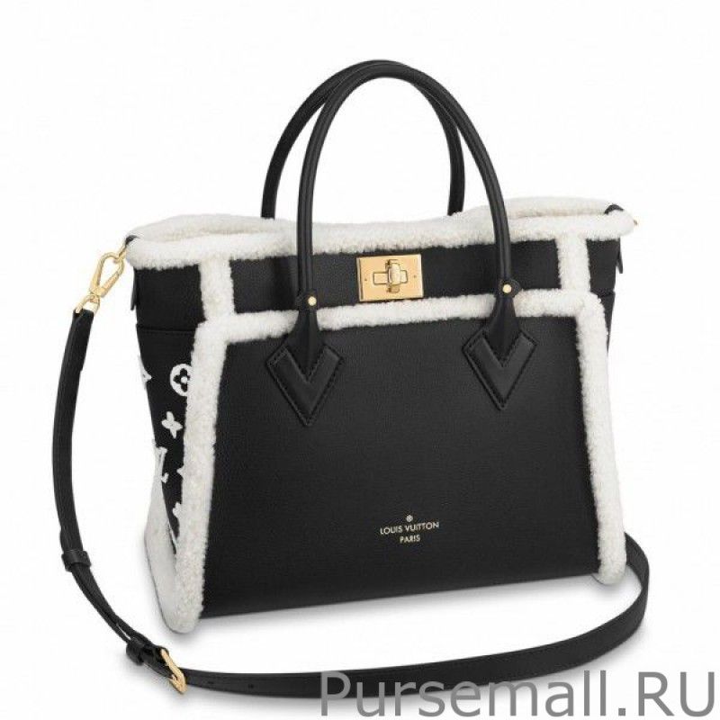 Black On My Side MM Bag with Shearling M58908