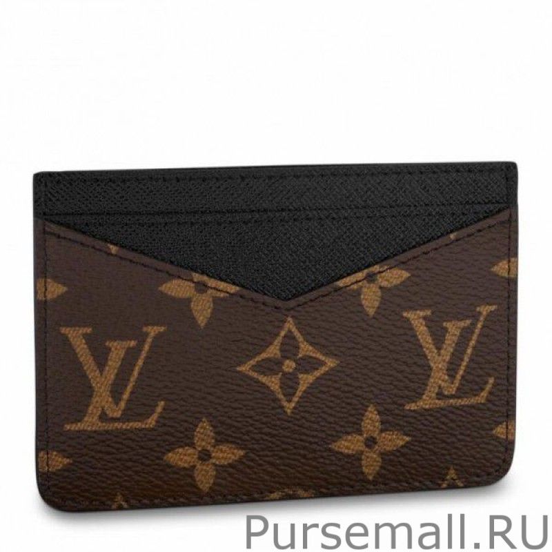 Neo Card Holder Monogram Macassar M60166