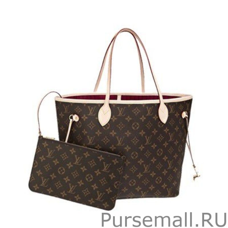 Neverfull MM Monogram Canvas M40996 Fuchsia