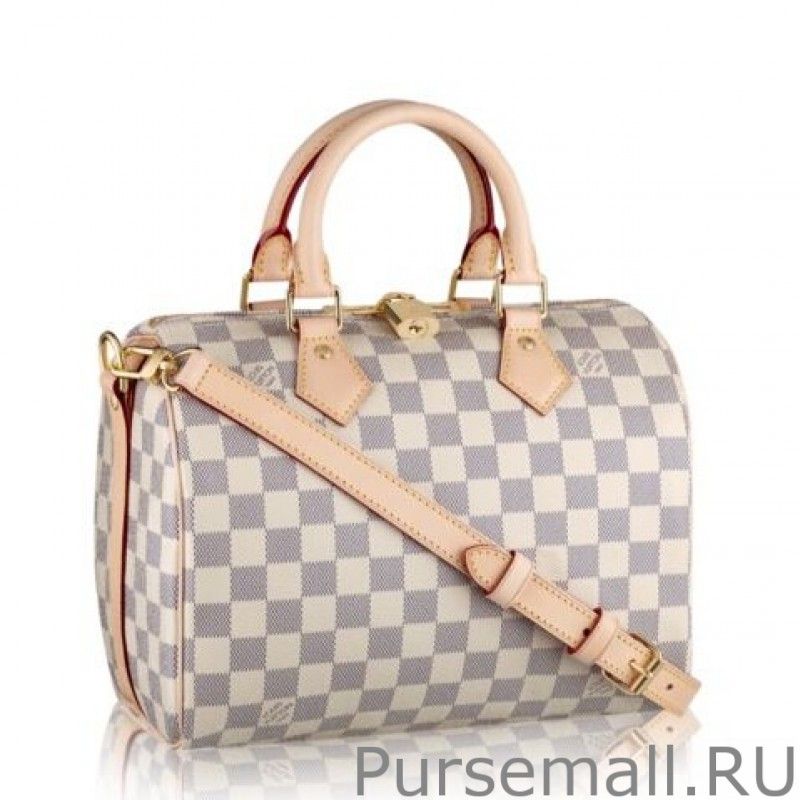 Speedy Bandoulière 25 Damier Azur N41374