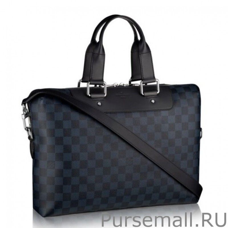 Porte-Documents Jour Damier Cobalt N42241