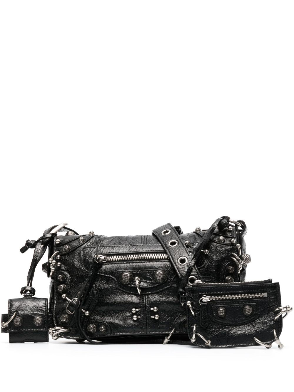 Ba*len*cia*ga stud-embellished shoulder bag