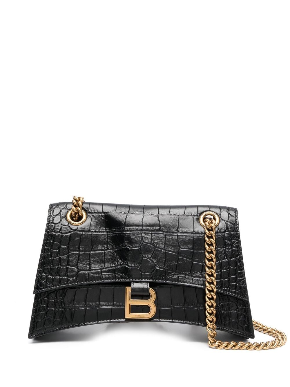 Ba*len*cia*ga crush small leather shoulder bag