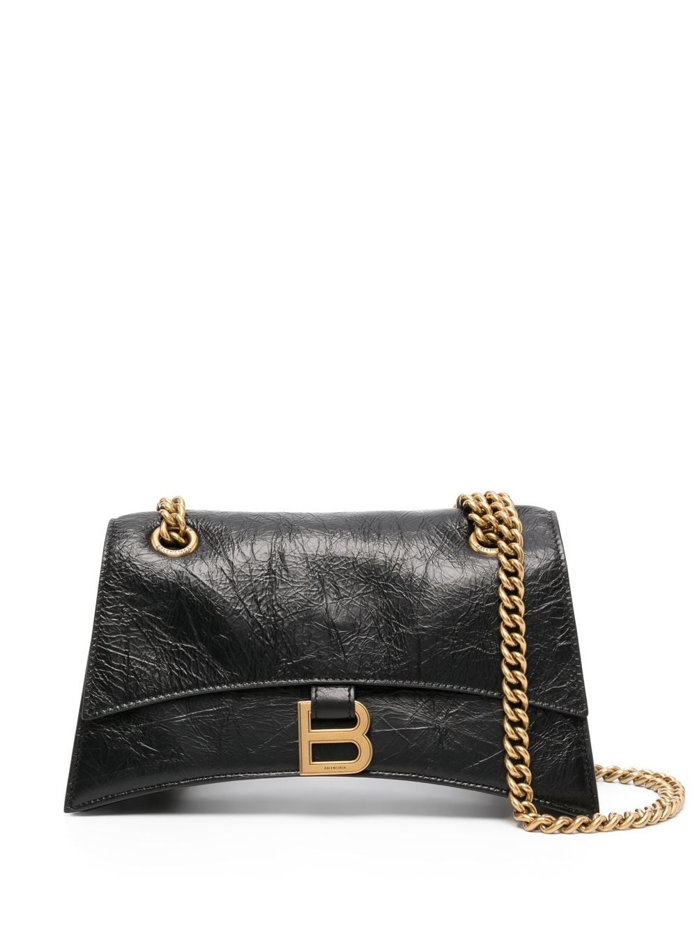 Ba*len*cia*ga crush small leather shoulder bag