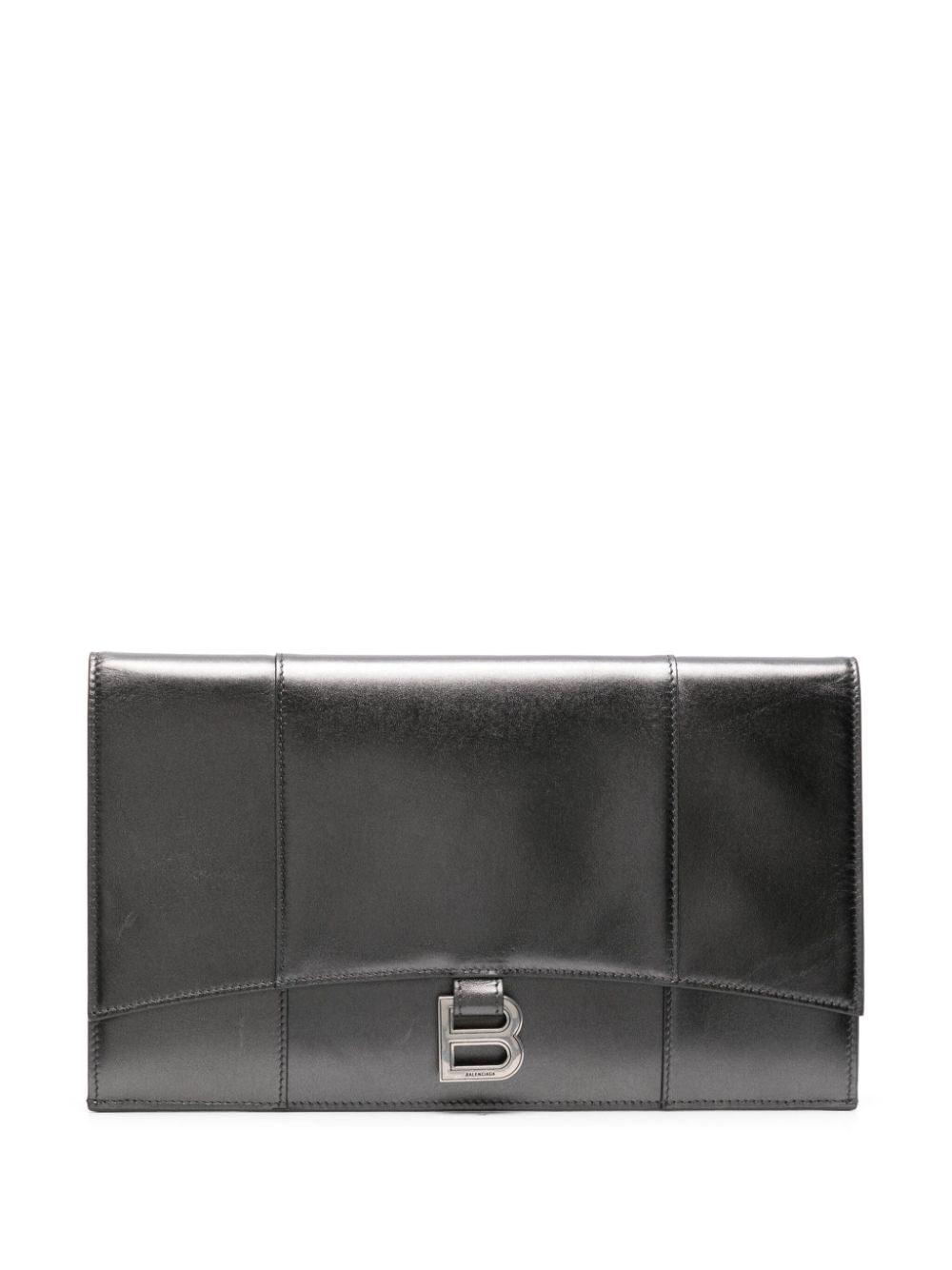 Ba*len*cia*ga hourglass flat clutch bag
